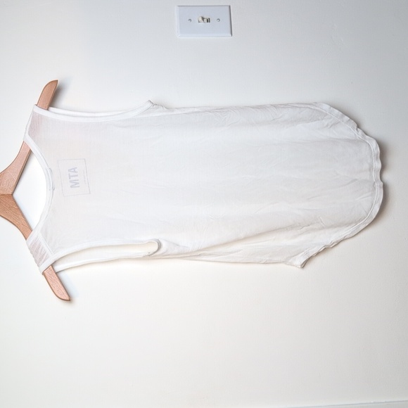 ATM Scoop Neck Tank Small White - Picture 3 of 5